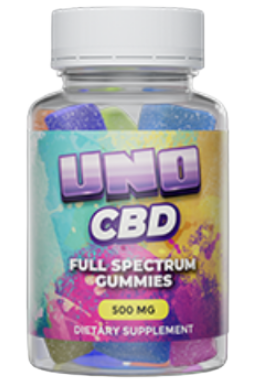 Uno CBD Gummies bottle